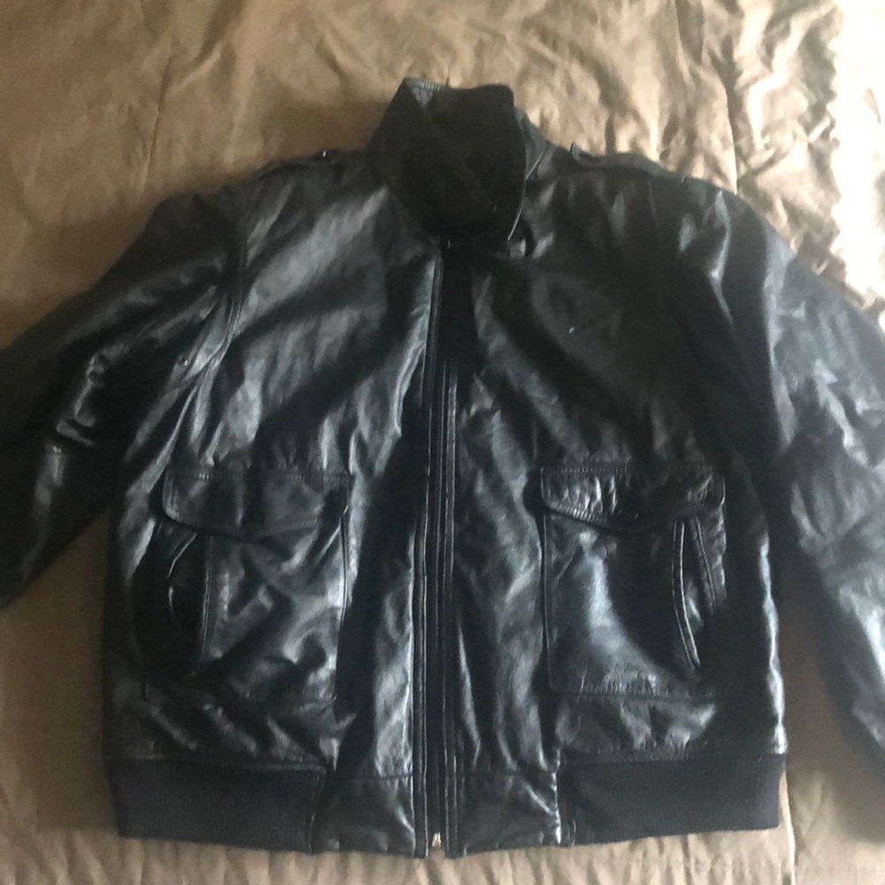 Men’s Black Leather Jacket